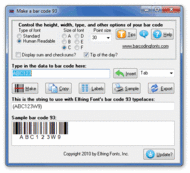 Bar Code 93 screenshot